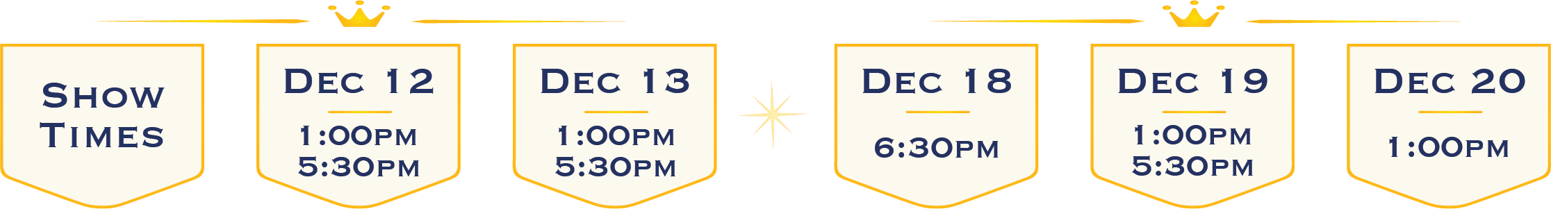 Nutcracker 2026 Date Banners